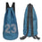 HALIN Nylon Kids Drawstring Bag Backpack Football Sports Gym Backpack - Blue - 2