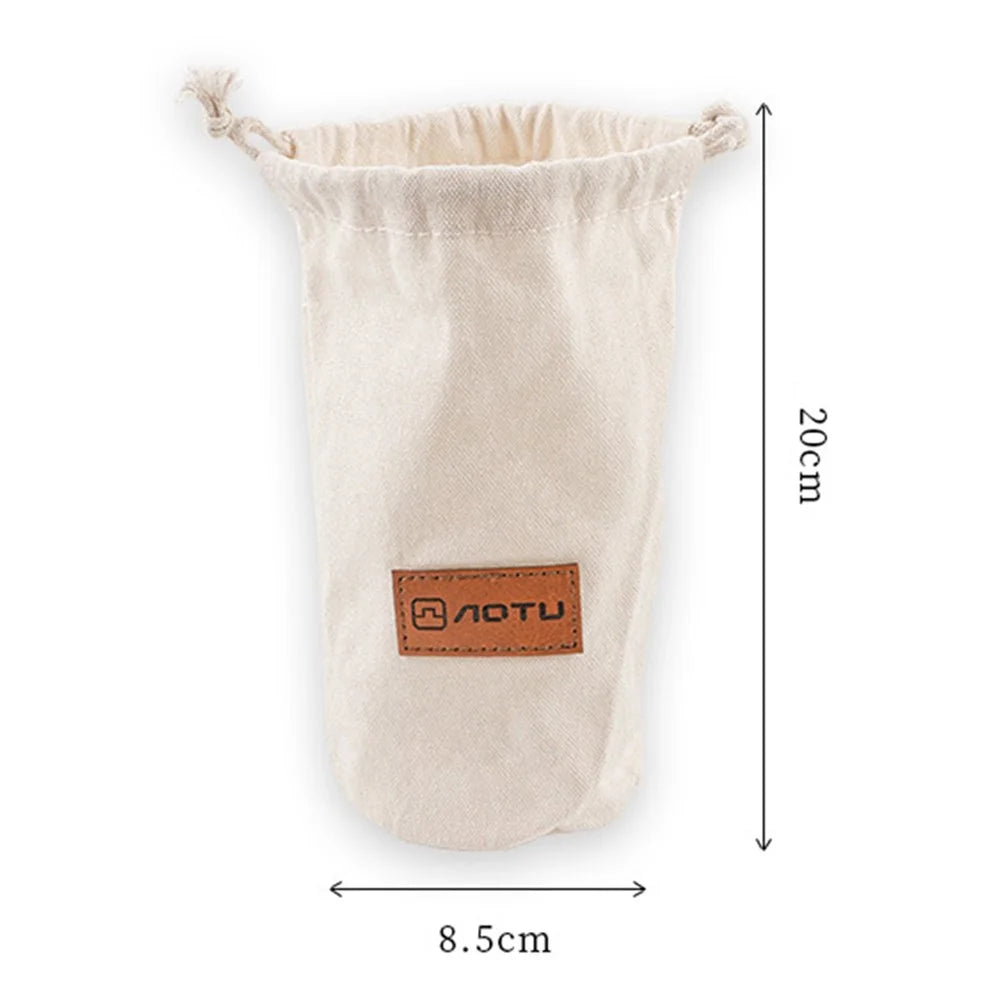 AOTU AT6435-1 Canvas Outdoor Travel Small Toiletries Bag Portable Drawstring Storage Bag - 7