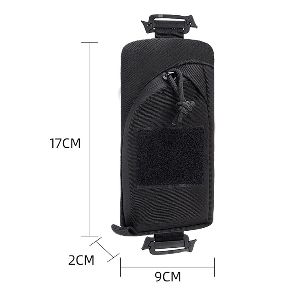 AOTU Tactical Backpack Shoulder Strap Bag Molle Pouch Military EDC Tool Phone Holder for Outdoor Hiking Hunting - Black - 6