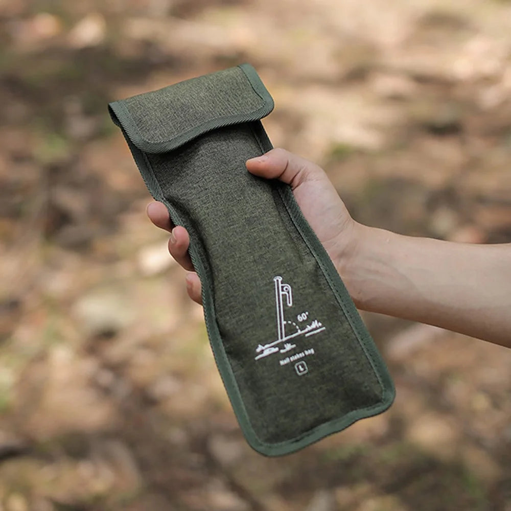 AOTU Size S Outdoor Camping Ground Nails Storage Bag Cationic Fabric Tent Stake Tools Carrying Bag - 4