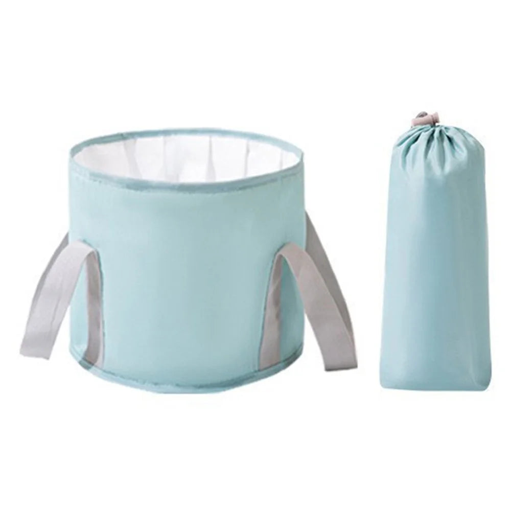 AOTU Thermal Insulation Aluminum Foil Foot Bath Basin Home Foot Soaking Bucket for Travel, Size: S - Blue - 1
