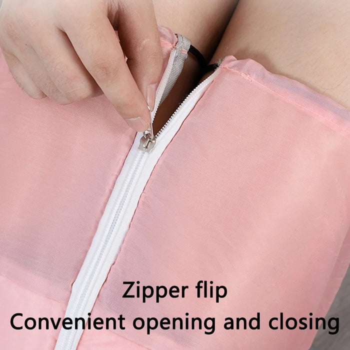 AOTU Portable Insulation Foot Bath Bucket Aluminum Film+PVC+Waterproof Fabric Foldable Foot Bath Bag - Pink - 4