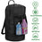 HALIN 600D Oxford Cloth Backpack Drawstring Closure Laundry Bag Dirty Clothes Carrying Pouch for Travel - 2