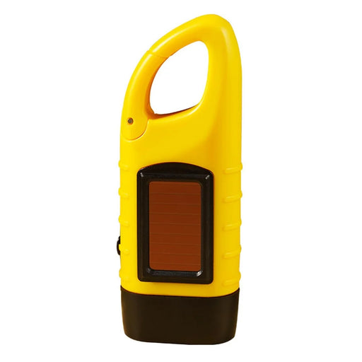 AOTU Outdoor Emergency Solar Power Hand Crank Flashlight LED Hand Crank Power Lights - Yellow - 1