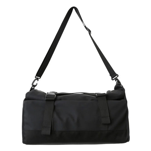 Large Capacity Oxford Cloth Sport Fitness Tote Crossbody Bag Travel Luggage Bag - Black - 1