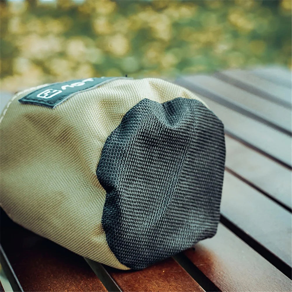 AOTU Outdoor Cup Storage Bag Drawstring Oxford Cloth Waterproof Bottle Carrier Mesh Pouch with Buckle - 5