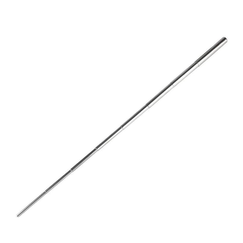 304 Stainless Steel Fire Blowing Tube Outdoor Camping Retractable Fire Blowing Stick - Black - 2