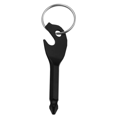 YHD115 Outdoor Portable Bottle Opener Key Design Mini Phillips Screwdriver - 1
