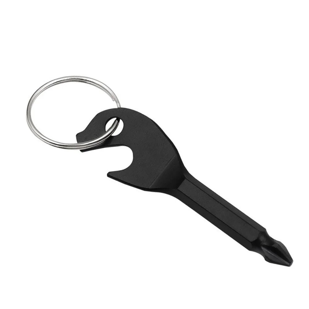 YHD115 Outdoor Portable Bottle Opener Key Design Mini Phillips Screwdriver - 3