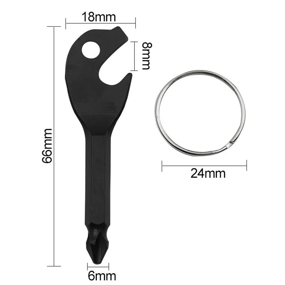 YHD115 Outdoor Portable Bottle Opener Key Design Mini Phillips Screwdriver - 7