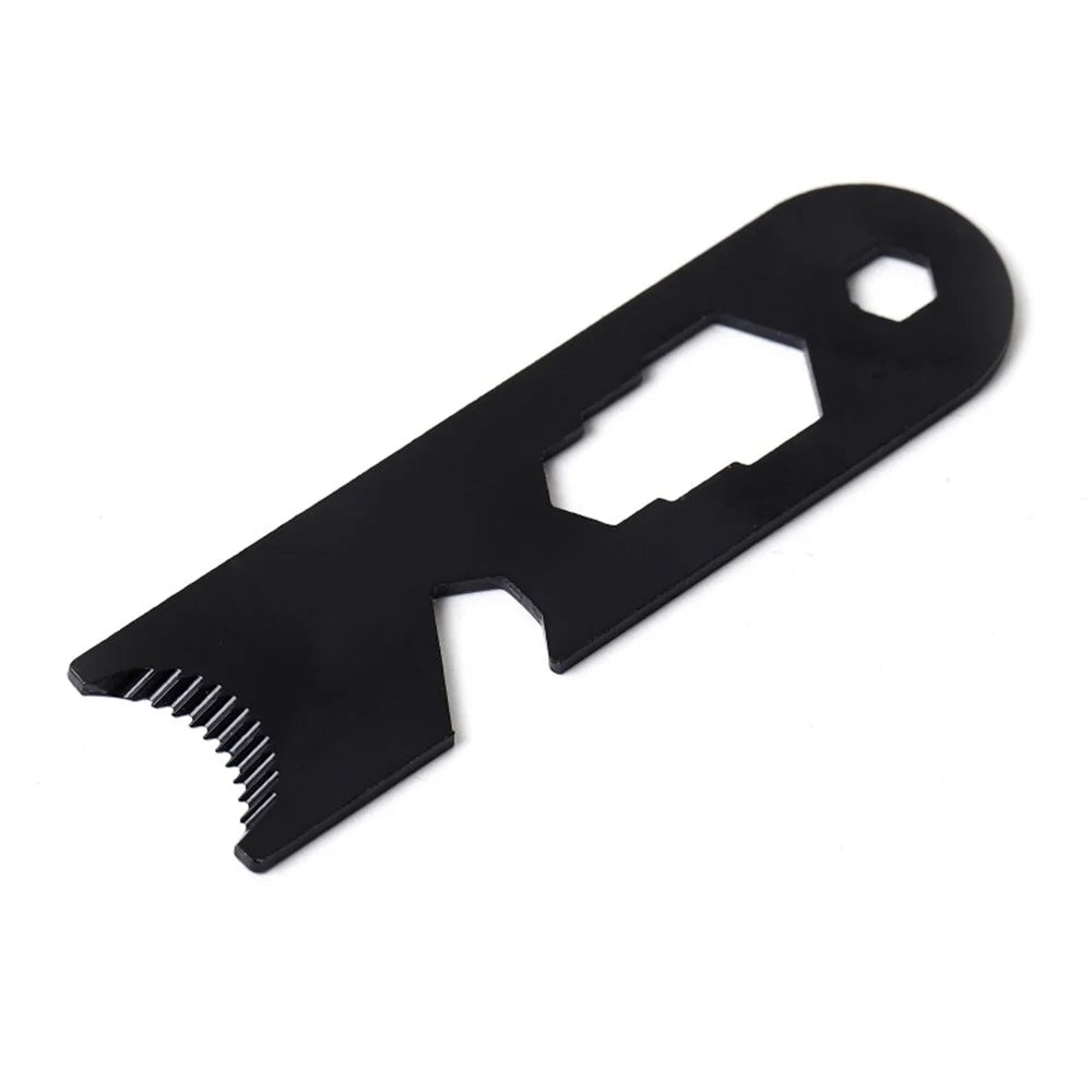 Outdoor Stainless Steel Camp Fire Starter Flint Scraper Fire Rod Striker Bottle Opener Tool - 1