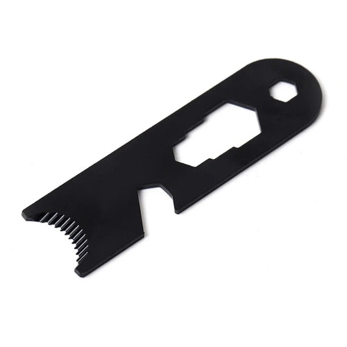 Outdoor Stainless Steel Camp Fire Starter Flint Scraper Fire Rod Striker Bottle Opener Tool - 1