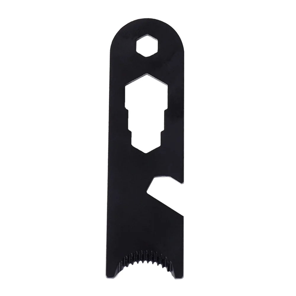 Outdoor Stainless Steel Camp Fire Starter Flint Scraper Fire Rod Striker Bottle Opener Tool - 3