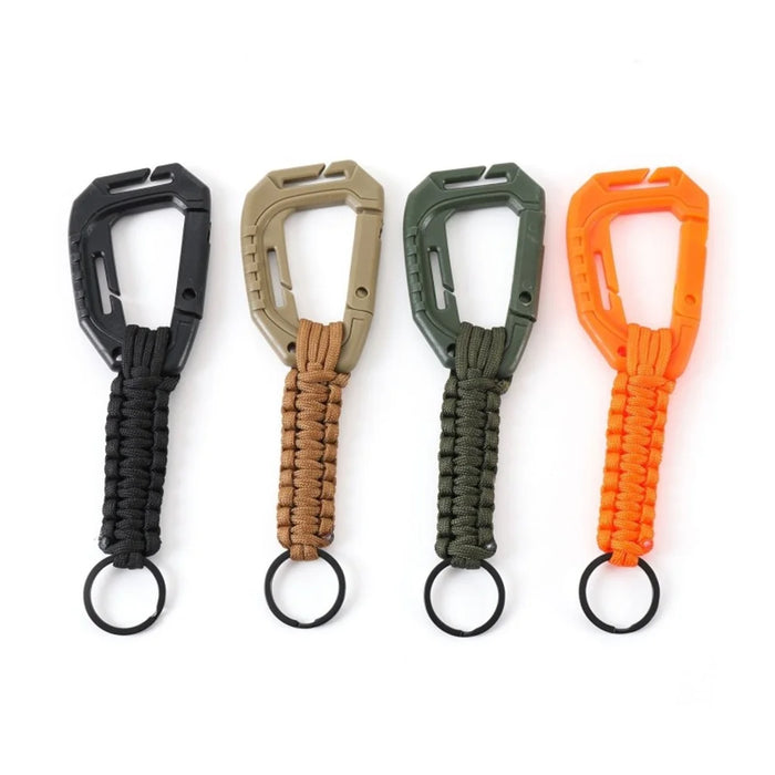 DH36 Outdoor 7-Core 4mm Umbrella Rope Tactical Paracord Backpack Keychain - Khaki - 4