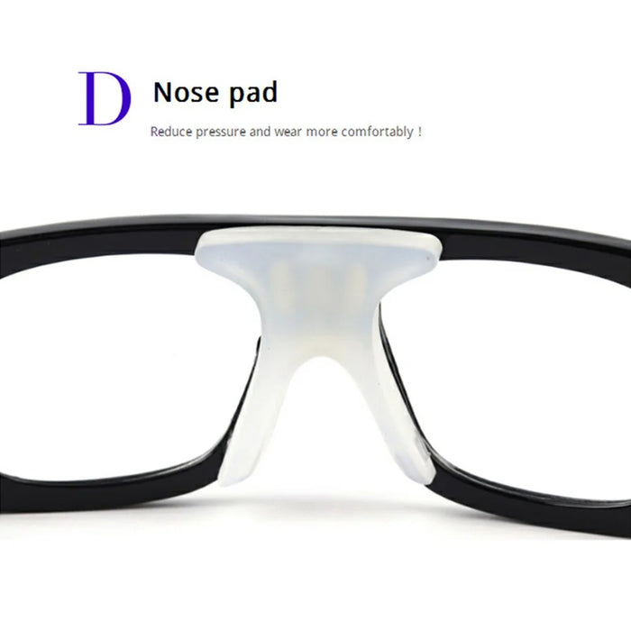 BOLLFO BF007 PC Lens Sports Glasses for Basketball Football Training Goggles - Black Frame - 5