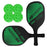 CG1415 Pickle Ball Racket Set Pickle Ball Paddle Kit with 2 Rackets + 4 Pickle Balls - 2