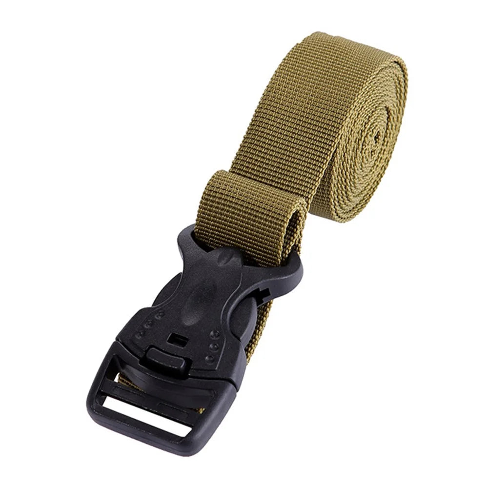 AOTU Adjustable Luggage Bag Binding Strap Travel Camping Equipment Suitcase Polyester Fixing Strap - Khaki - 1