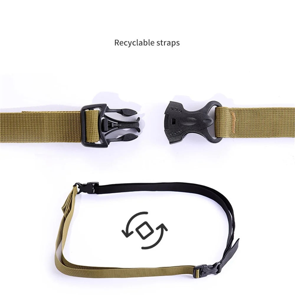 AOTU Adjustable Luggage Bag Binding Strap Travel Camping Equipment Suitcase Polyester Fixing Strap - Khaki - 2