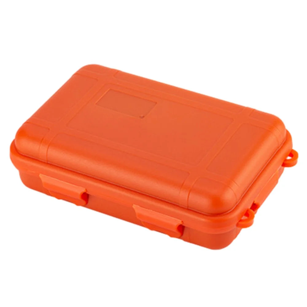 AOTU Outdoor Survival Sealed Box Waterproof Shockproof EDC Tools Storage Case - Orange - 1