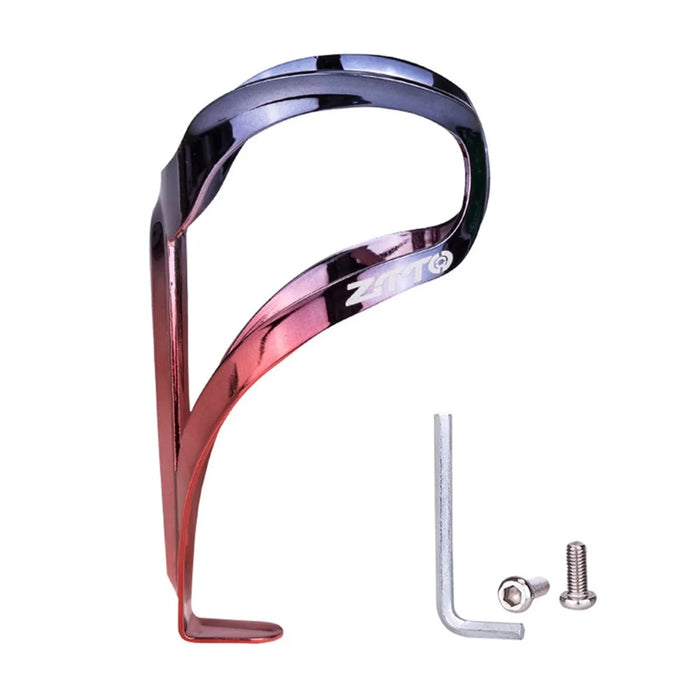 ZTTO SSZKDSHJ Aluminum Alloy Bicycle Water Bottle Cage MTB Bike Bottle Mount Bracket - Black+Red - 1