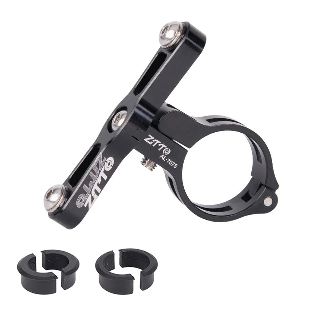 ZTTO SHZHZ Aluminum Alloy Bicycle Water Bottle Cage Holder Mount Adapter Base - Black - 1