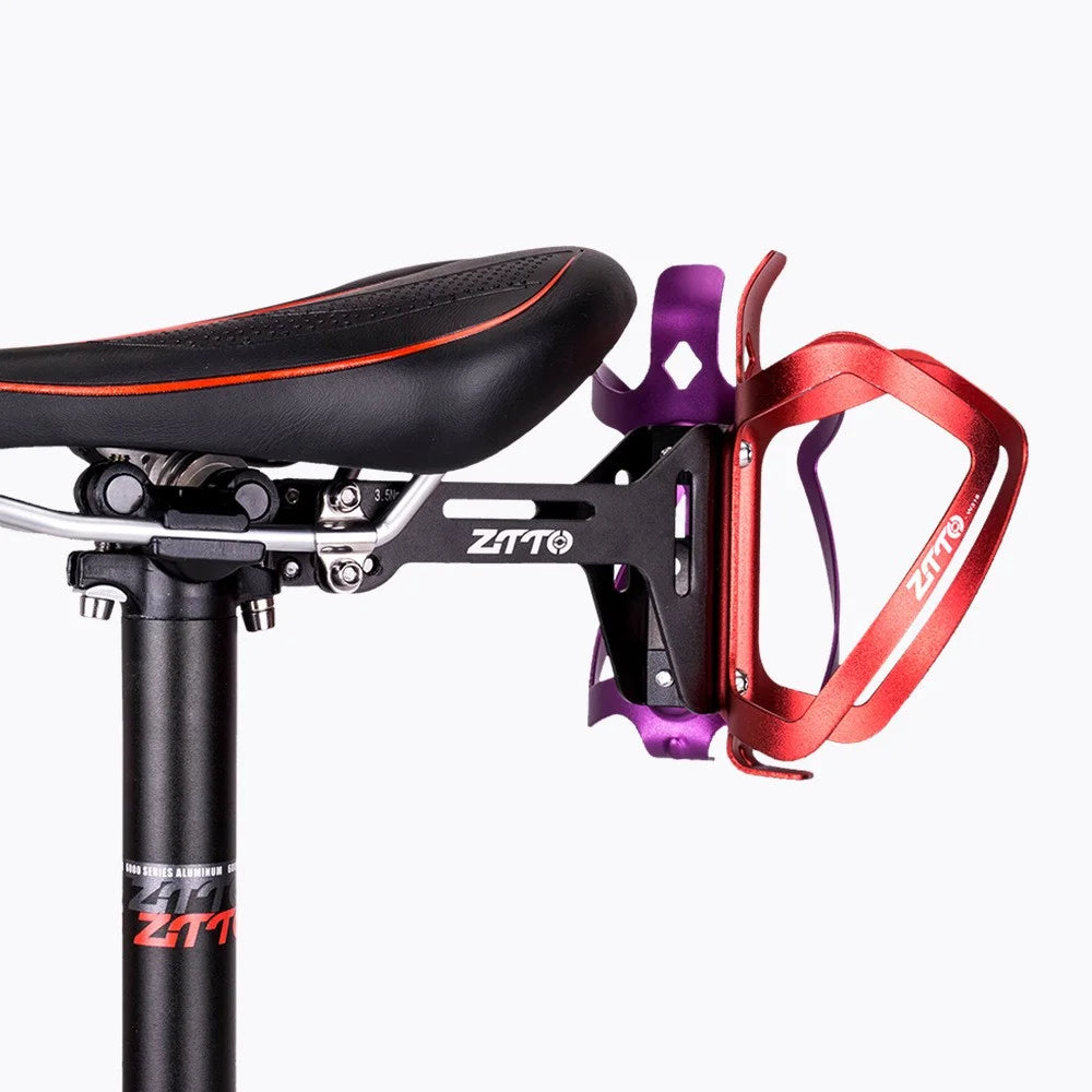 ZTTO ZDKSSJ Bike Saddle Dual Bottle Cage Holder Adapter Aluminium Alloy Dual Bottle Cage Extender - 6