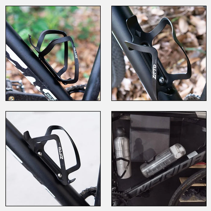 ZTTO W316 Aluminum Alloy Bicycle Bottle Holder Road Bike Water Bottle Cage Bracket - Black - 2