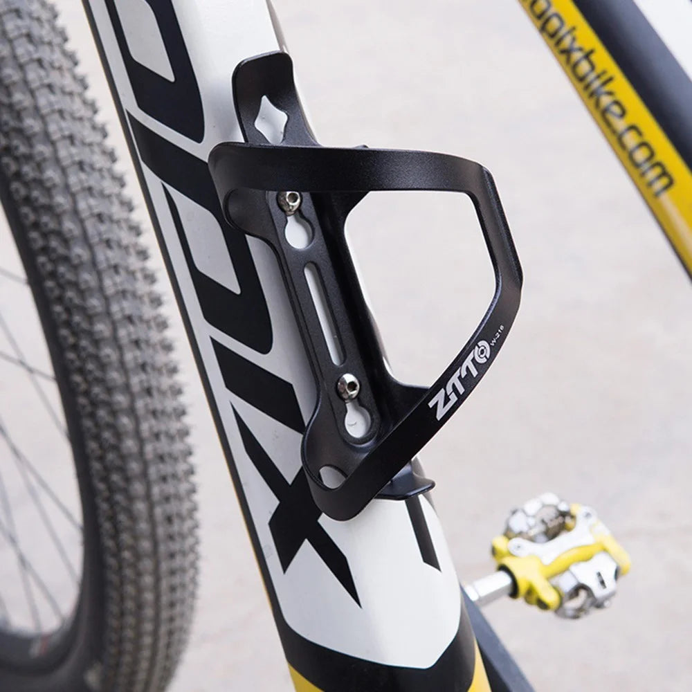 ZTTO W216 Bicycle Water Bottle Cage Aluminum Alloy Road Bike Bottle Holder Bracket - Black - 2