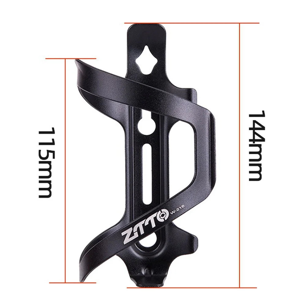 ZTTO W216 Bicycle Water Bottle Cage Aluminum Alloy Road Bike Bottle Holder Bracket - Black - 4