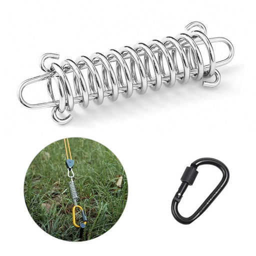 AOTU Outdoor Tent Spring Buckle Stainless Steel Elastic Buckle Canopy Awnings Fixed Hook with D Ring - 1