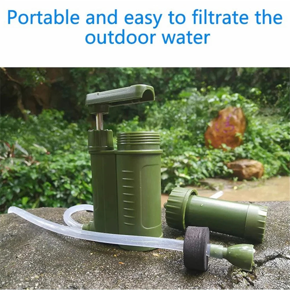 QJ-A7 Emergency Survival Water Filter Outdoor Water Purifier + 480ml Water Pack (No FDA, BPA Free) - 3