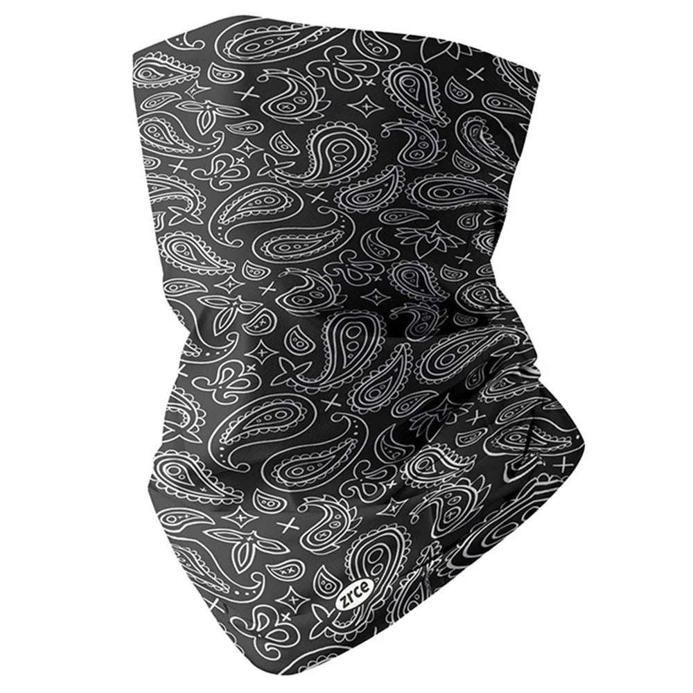 ZRCE YD Outdoor Cycling Face Mask Paisley Pattern Ice Silk Anti-UV Neck Scarf - YD-1124 - 1
