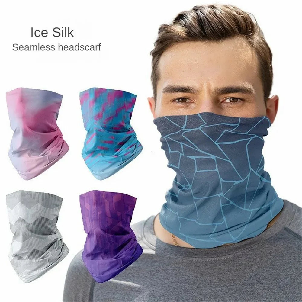 YD Outdoor Fishing Ice Silk Face Mask Anti-UV Cycling Neck Gaiter, 25*50cm - YD-1032 - 2