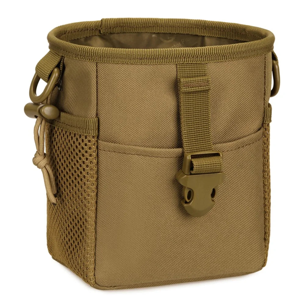 PROTECTOR PLUS A034 600D Fabric Waterproof Slingshot Bag Paintballs Storage Waist Bag - Brown - 1