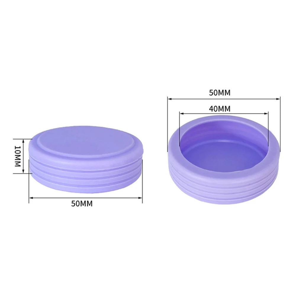 4Pcs Luggage Wheel Protective Cover Reduce Noise Trolley Case Wheel Silicone Sleeve - Purple - 5