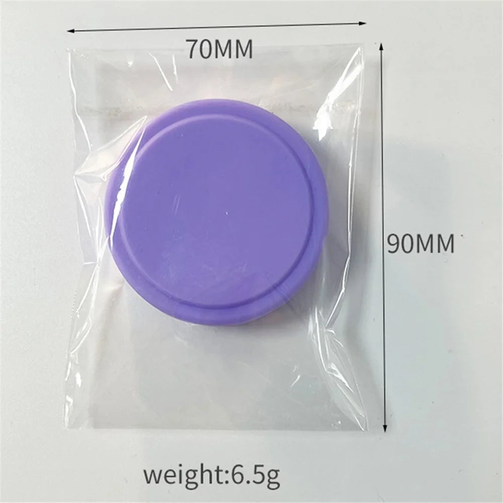 4Pcs Luggage Wheel Protective Cover Reduce Noise Trolley Case Wheel Silicone Sleeve - Purple - 6