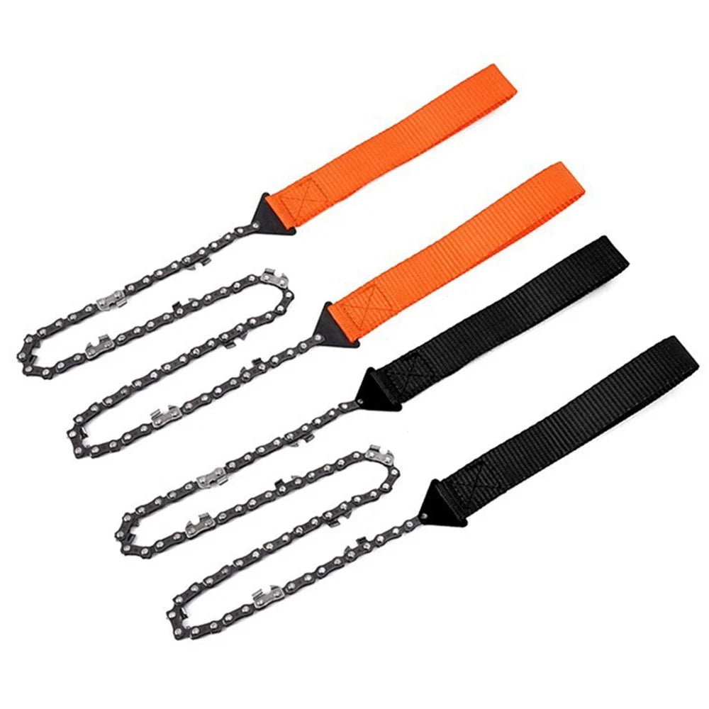 YH338825 Pocket Hand Chainsaw for Camping Outdoor Survival Wood Cutting - Orange - 5