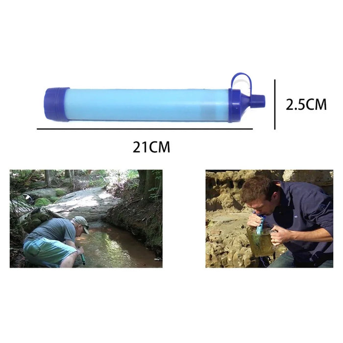 YA20213 Outdoor Water Purifier Straw Portable Emergency Camping Hiking Water Filter (No FDA, BPA-free) - 5