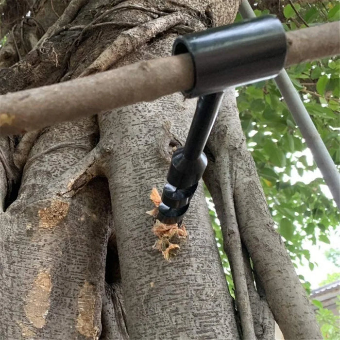 YH0158 10mm Wood Drilling Tool Outdoor Camping Carbon Steel Manual Drill Survival Tool - 4