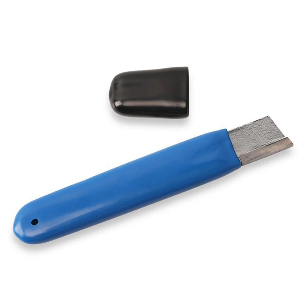 710 Tungsten Steel Cutter Sharpener Pocket Size Outdoor Scissors Sharpening Tool - Blue - 1
