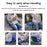 Thickened Cotton Car Seat Cushion Soft Vehicle Seat Mat Auto Seat Cover - Blue - 7