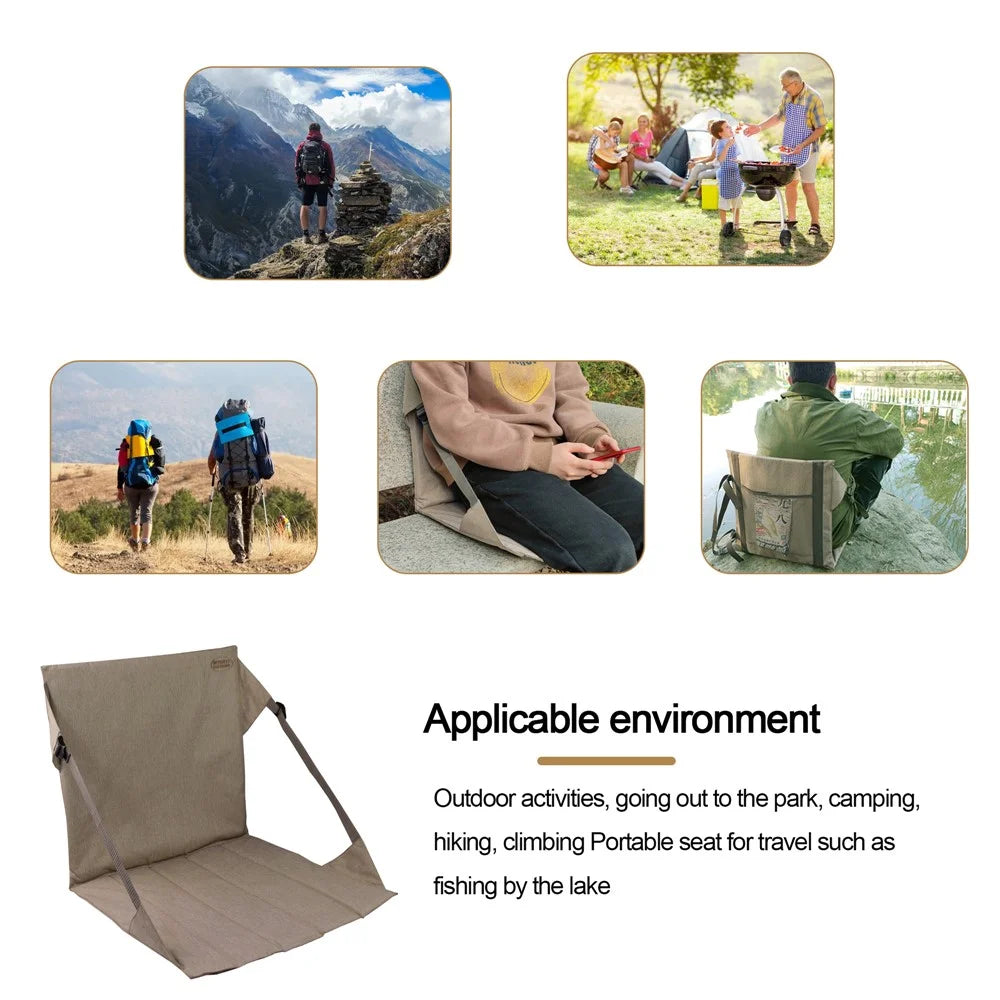 MYDAYS OUTDOOR 847203 Rollable Backrest Cushion Chair Portable Outdoor Camping Fishing Seat Mat - 3