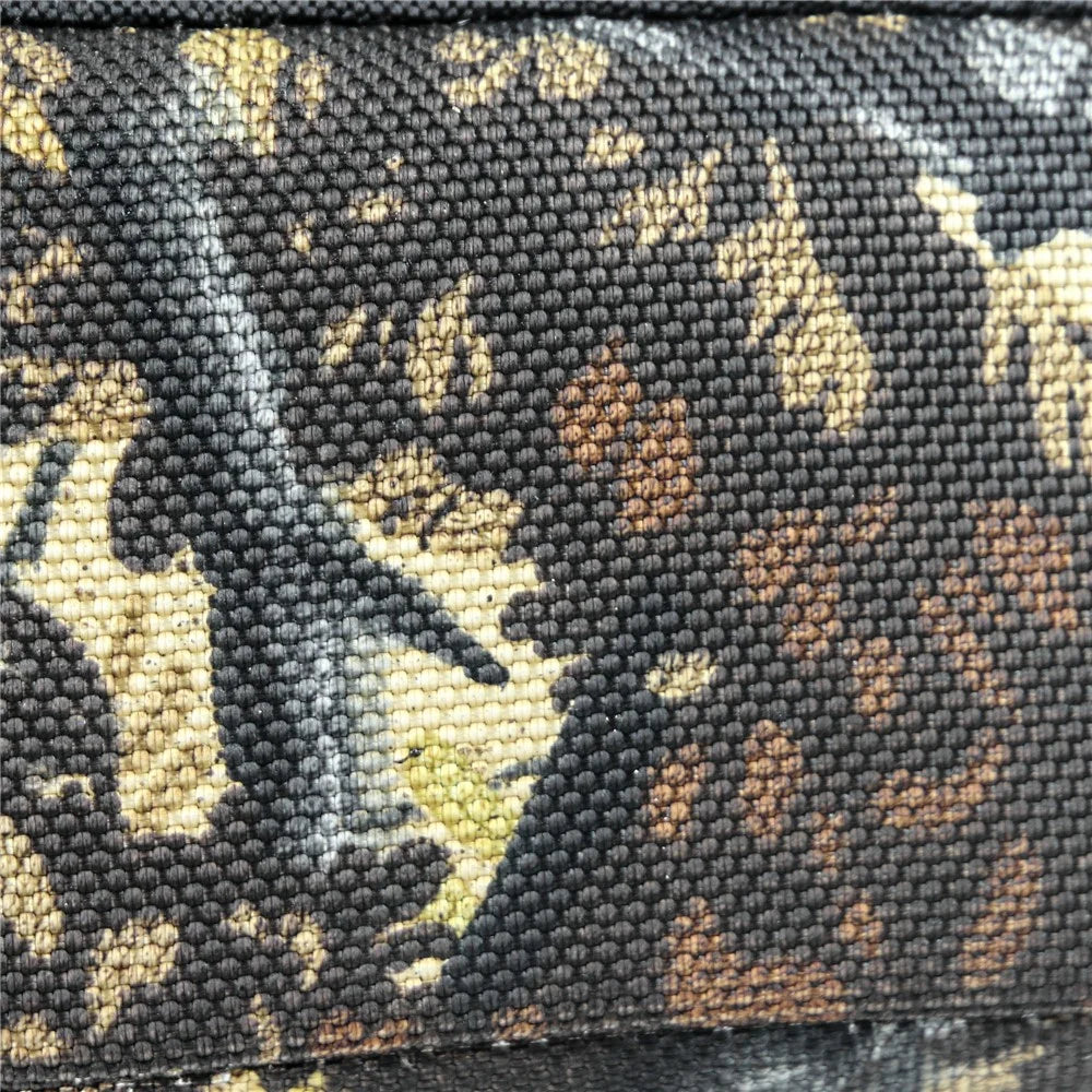 Portable Camping Hunting Seat Mat Thicken EPE+Sponge Outdoor Seating Pad with Carabiner - Gray and Yellow Camouflage - 5