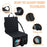 Portable Backrest Chair Seat Cushion Outdoor Camping Park Seat Mat with Lower Storage Pockets - Black - 5