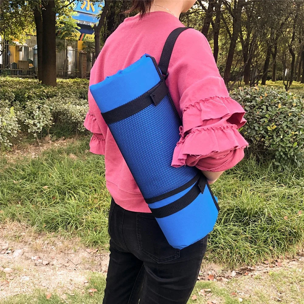 44x44cm Backrest Padded Seat Oxford Cloth Seat Cushion for Outdoor Sporting Events - Blue - 4