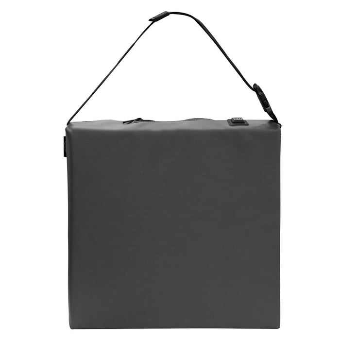Portable Outdoor Stadium Electric Heating Seat Mat Winter Leather+Cotton Seat Cushion - Dark Grey - 3
