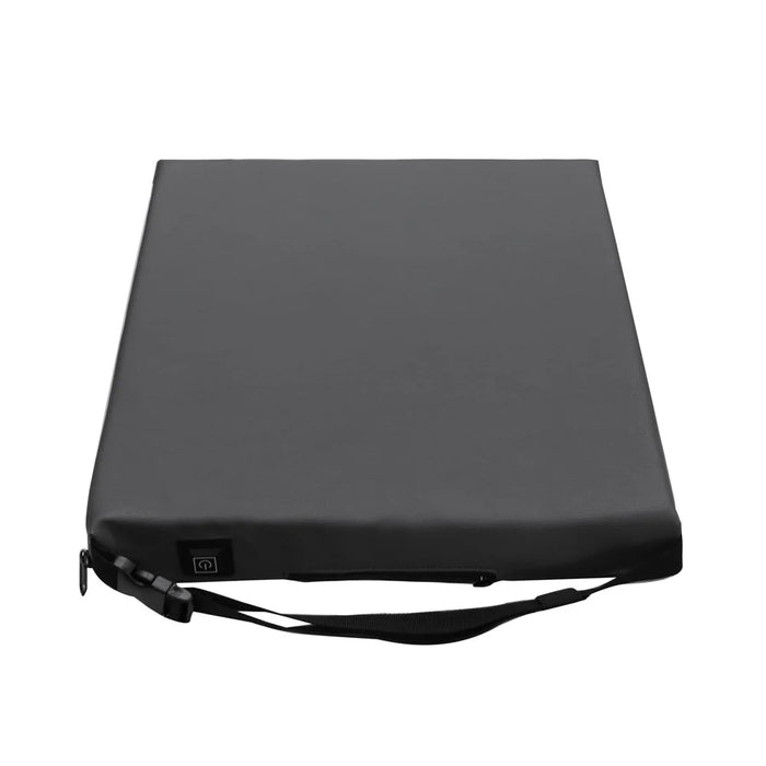 Portable Outdoor Stadium Electric Heating Seat Mat Winter Leather+Cotton Seat Cushion - Dark Grey - 5