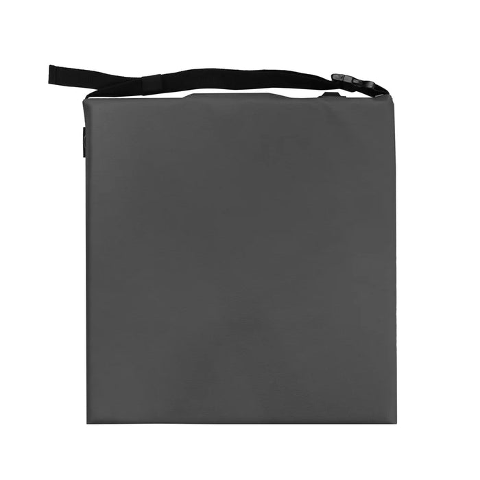 Portable Outdoor Stadium Electric Heating Seat Mat Winter Leather+Cotton Seat Cushion - Dark Grey - 6