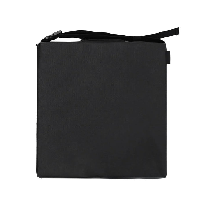 Portable Outdoor Stadium Electric Heating Seat Mat Winter Leather+Cotton Seat Cushion - Dark Grey - 7