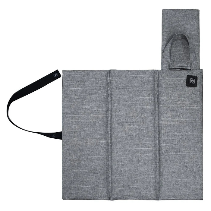 Cold Winter Outdoor Heated Seat Cushion Tri-Fold Seat Mat - Light Grey - 2